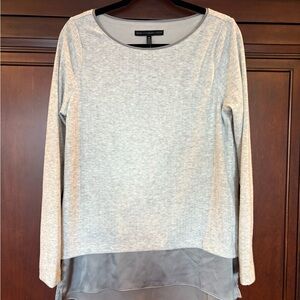 Gray Long Sleeve Layered Look Top